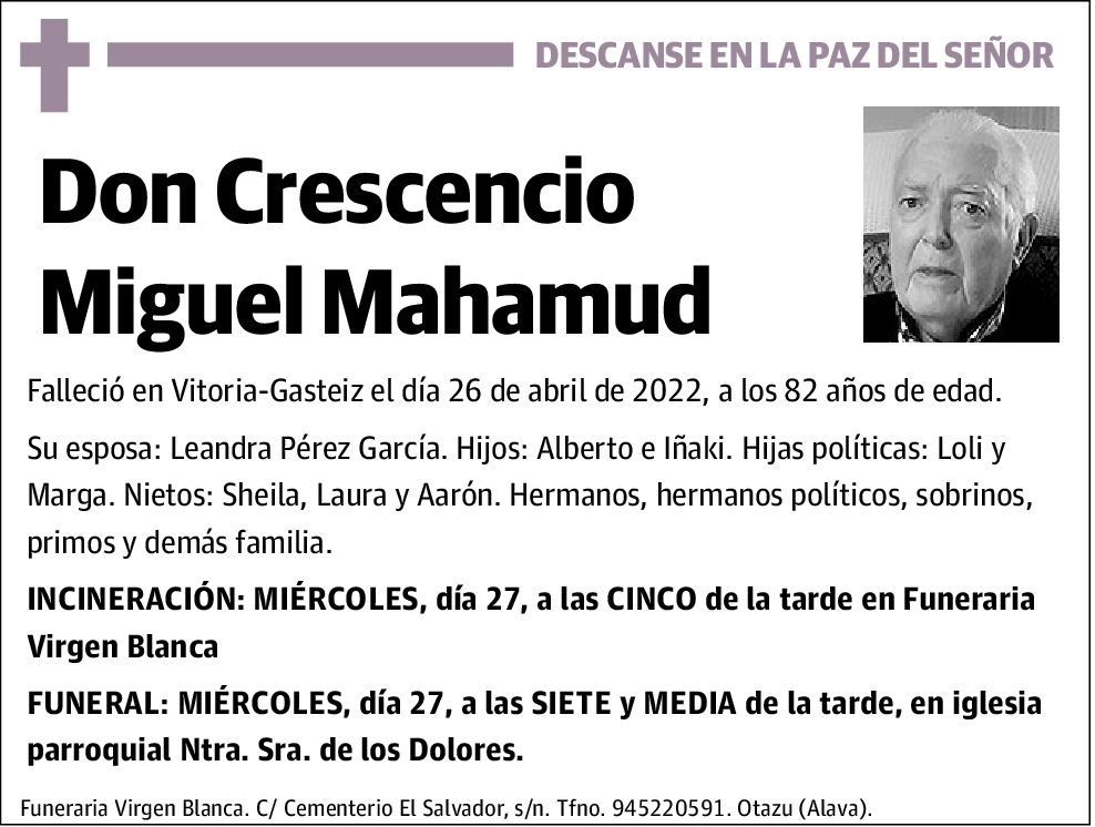 Crescencio Miguel Mahamud