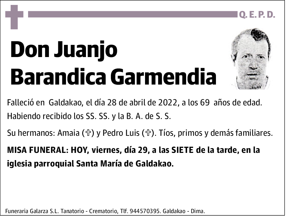 Juanjo Barandica Garmendia