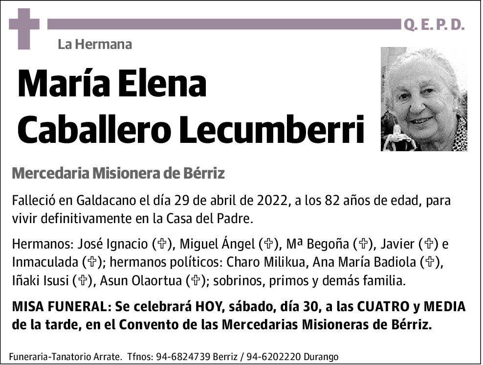 María Elena Caballero Lecumberri