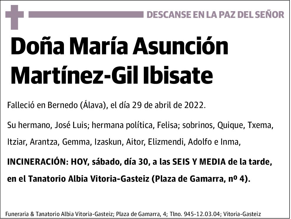 María Asunción Martínez-Gil Ibisate