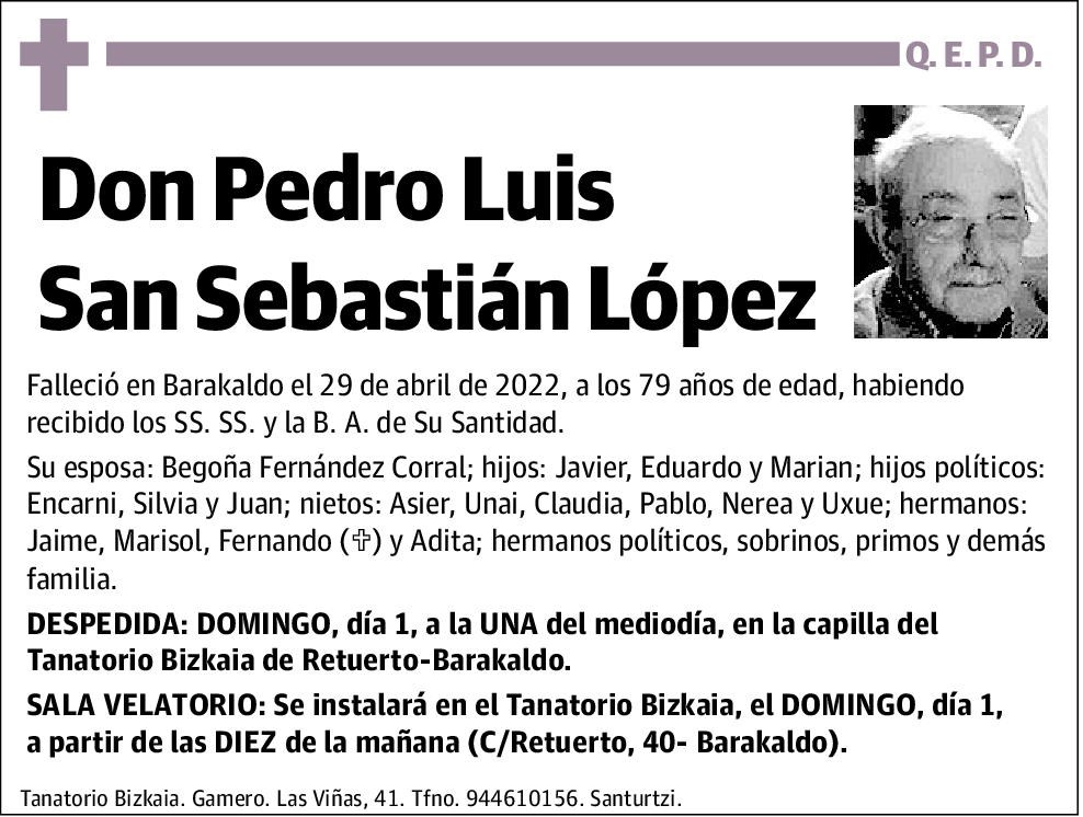 Pedro Luis San Sebastián López