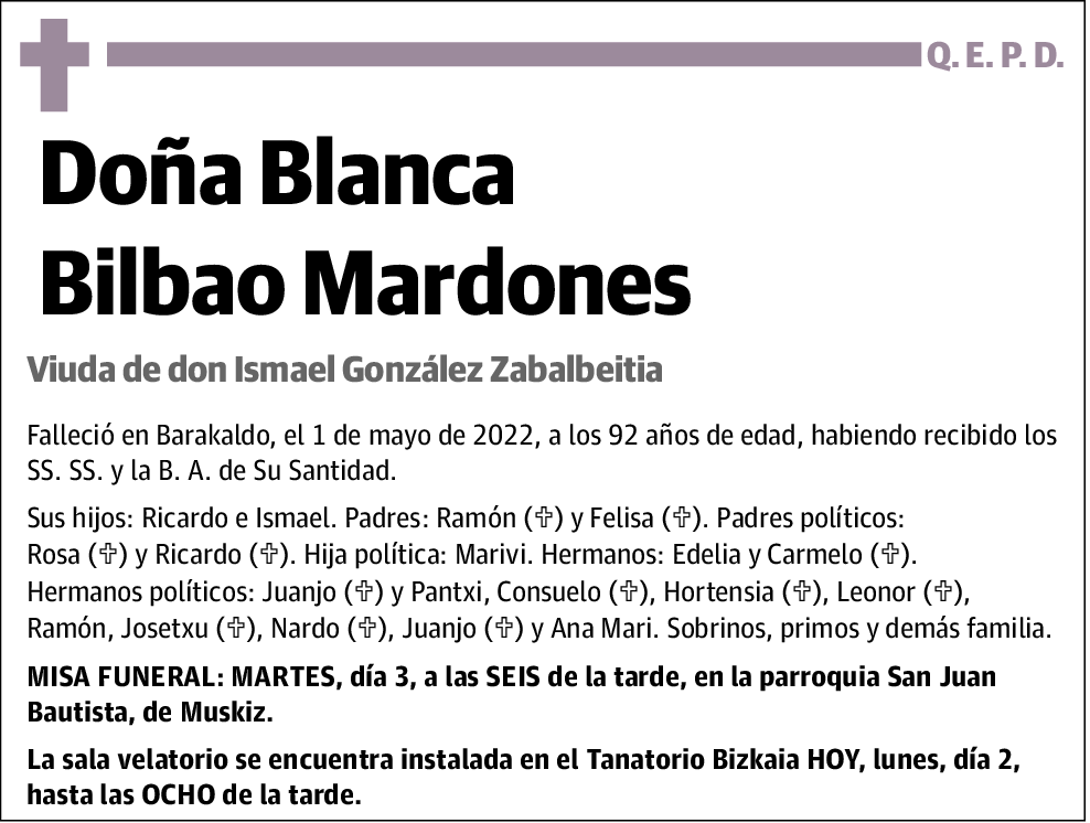 Blanca Bilbao Mardones