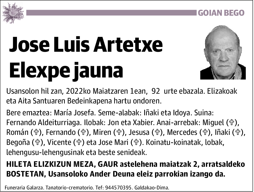 Jose Luis Artetxe  Elexpe