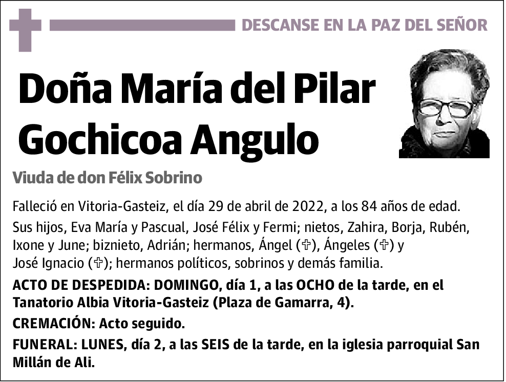 María del Pilar Gochicoa Angulo