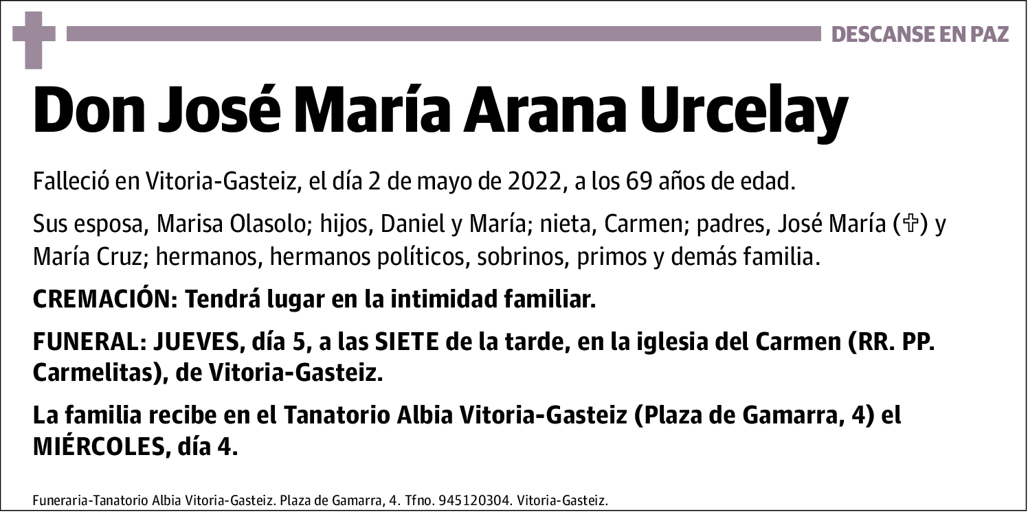 Jose Maria Arana Urcelay