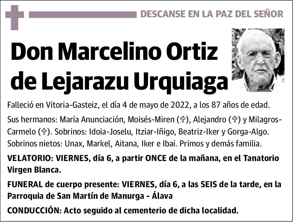 Marcelino Ortiz de Lejarazu Urquiaga