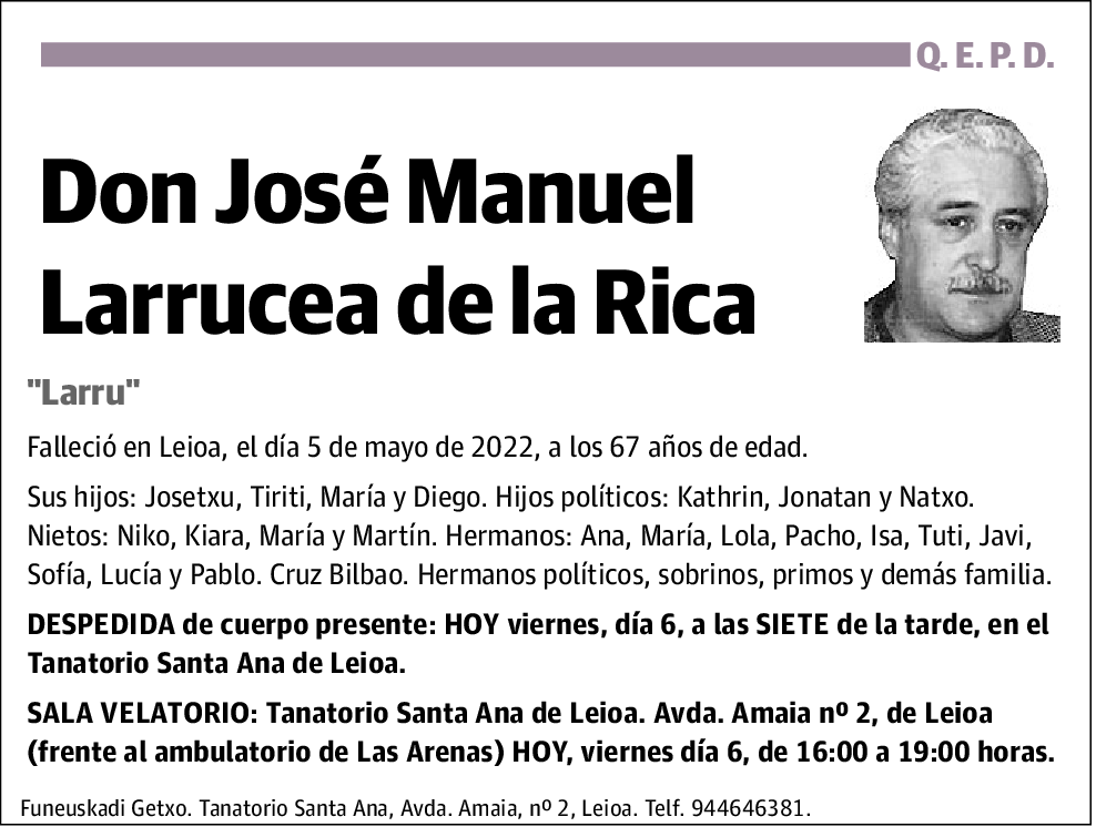 José Manuel Larrucea de la Rica