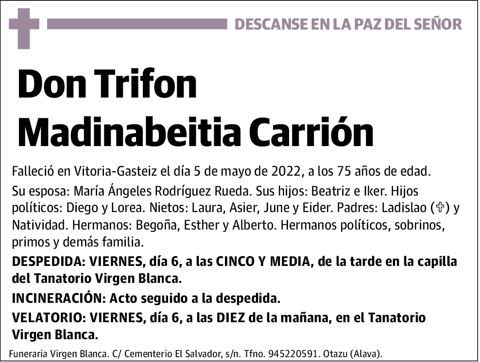 Trifon Madinabeitia Carrión