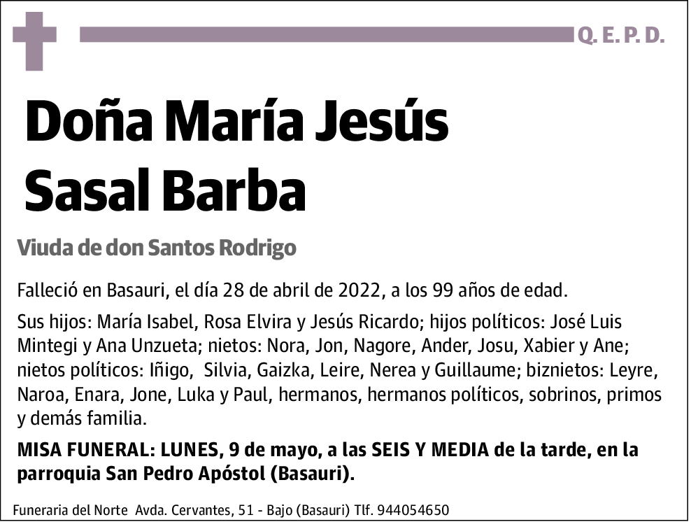 María Jesús Sasal Barba