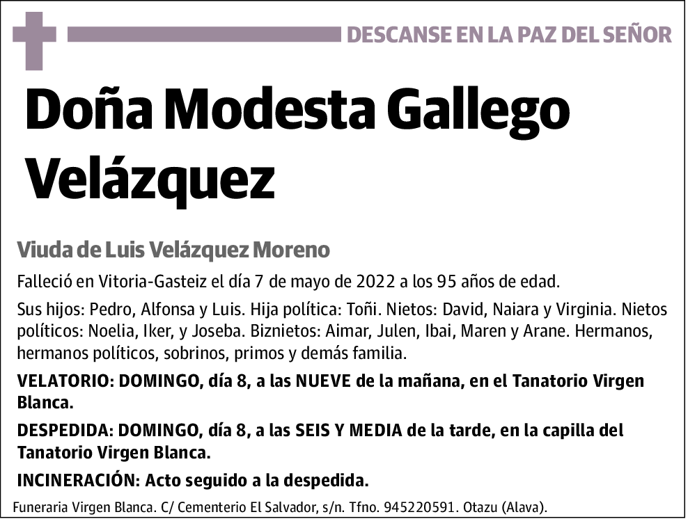 Modesta Gallego Velázquez