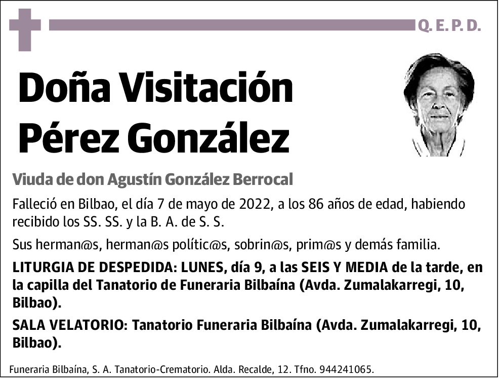 Visitación Pérez González