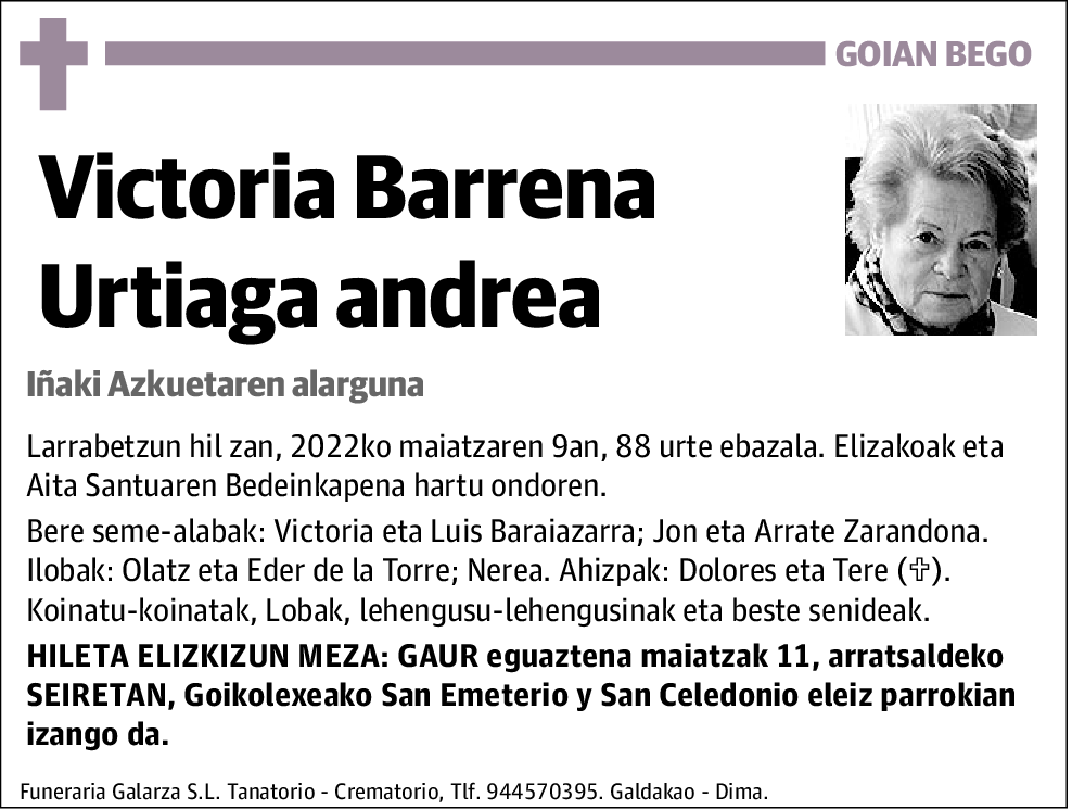 Victoria Barren Urtiaga