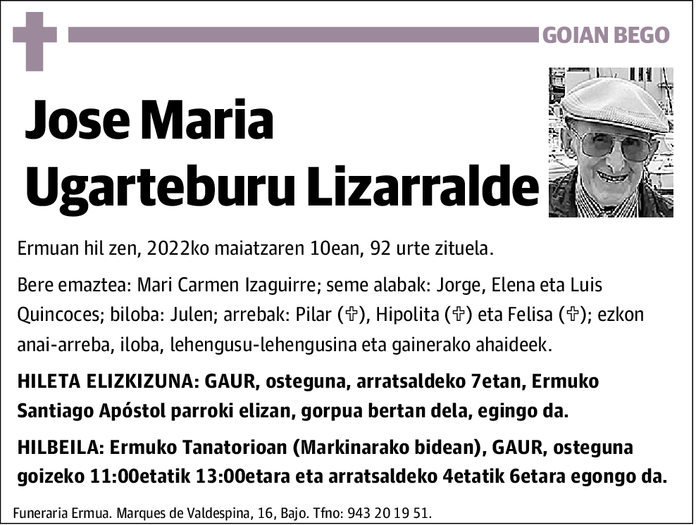 Jose Maria Ugarteburu Lizarralde