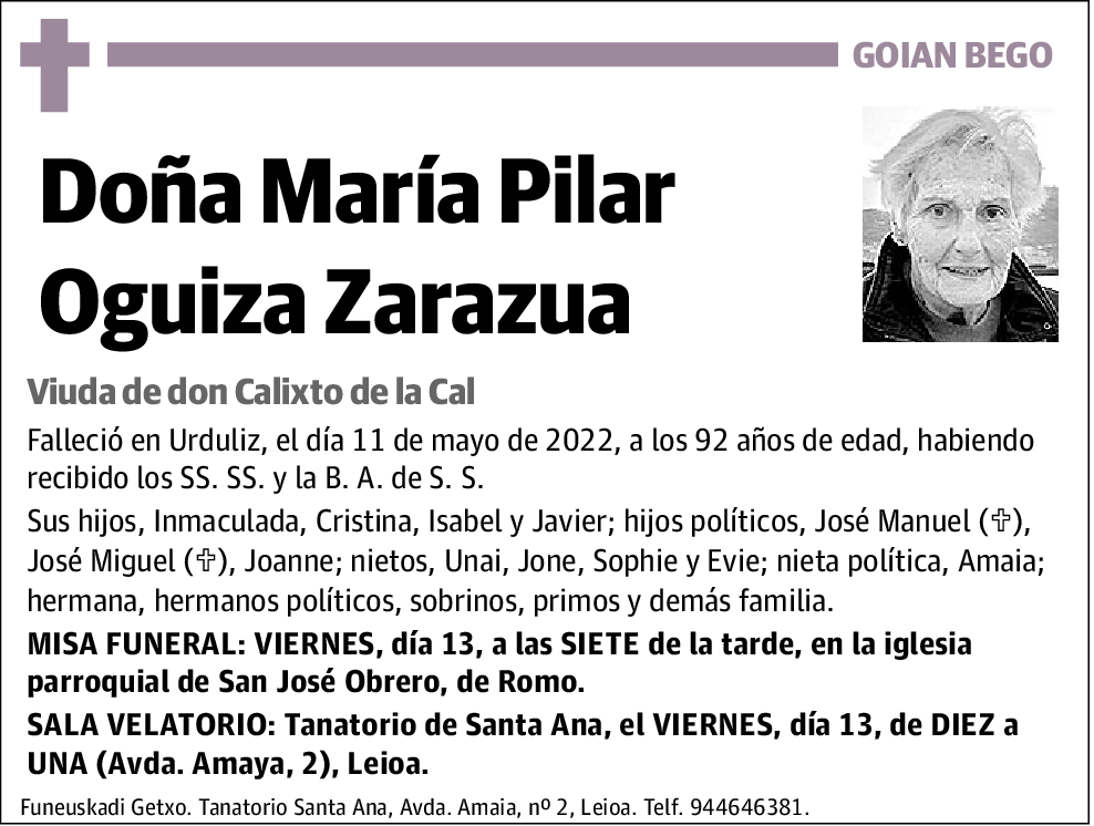 María Pilar Oguiza Zarazua