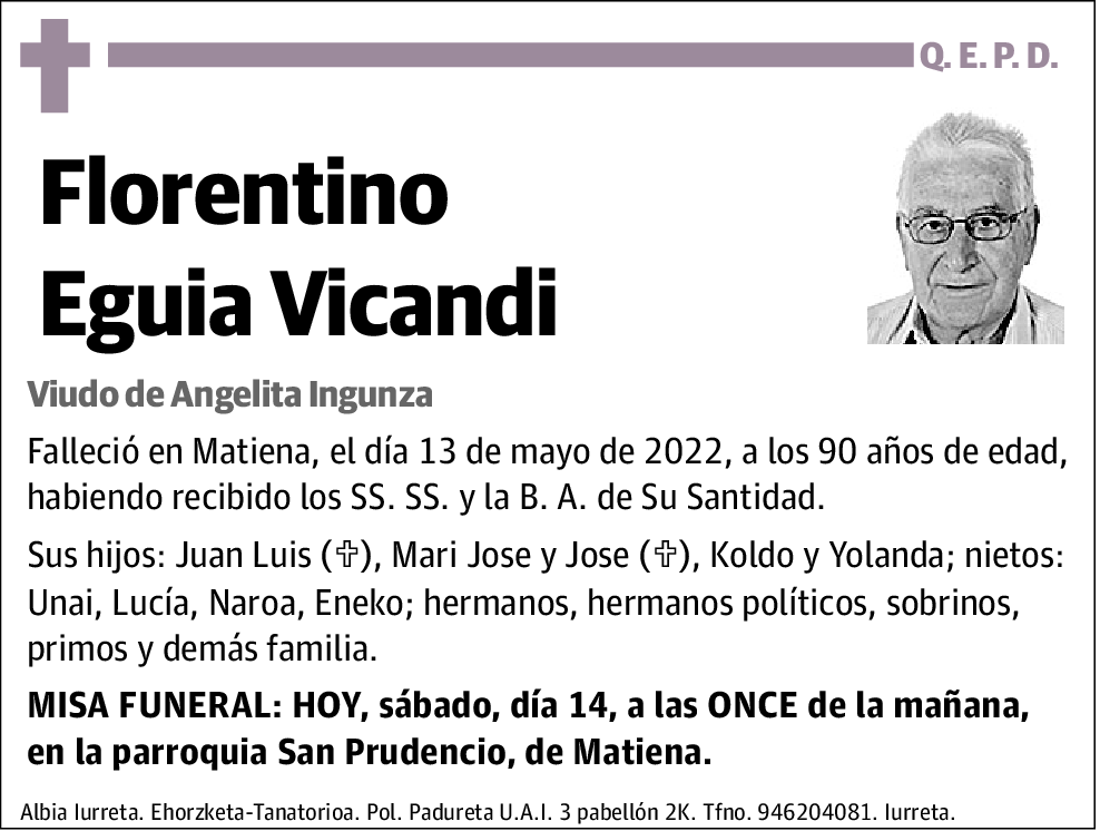 Florentino Eguia Vicandi