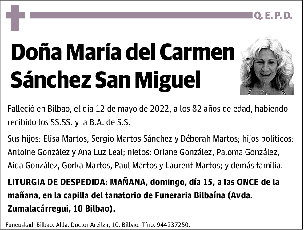 María del Carmen Sánchez San Miguel