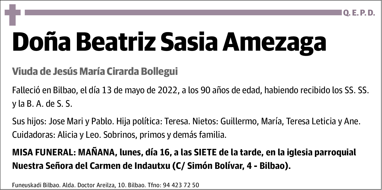 Beatriz Sasia Amezaga