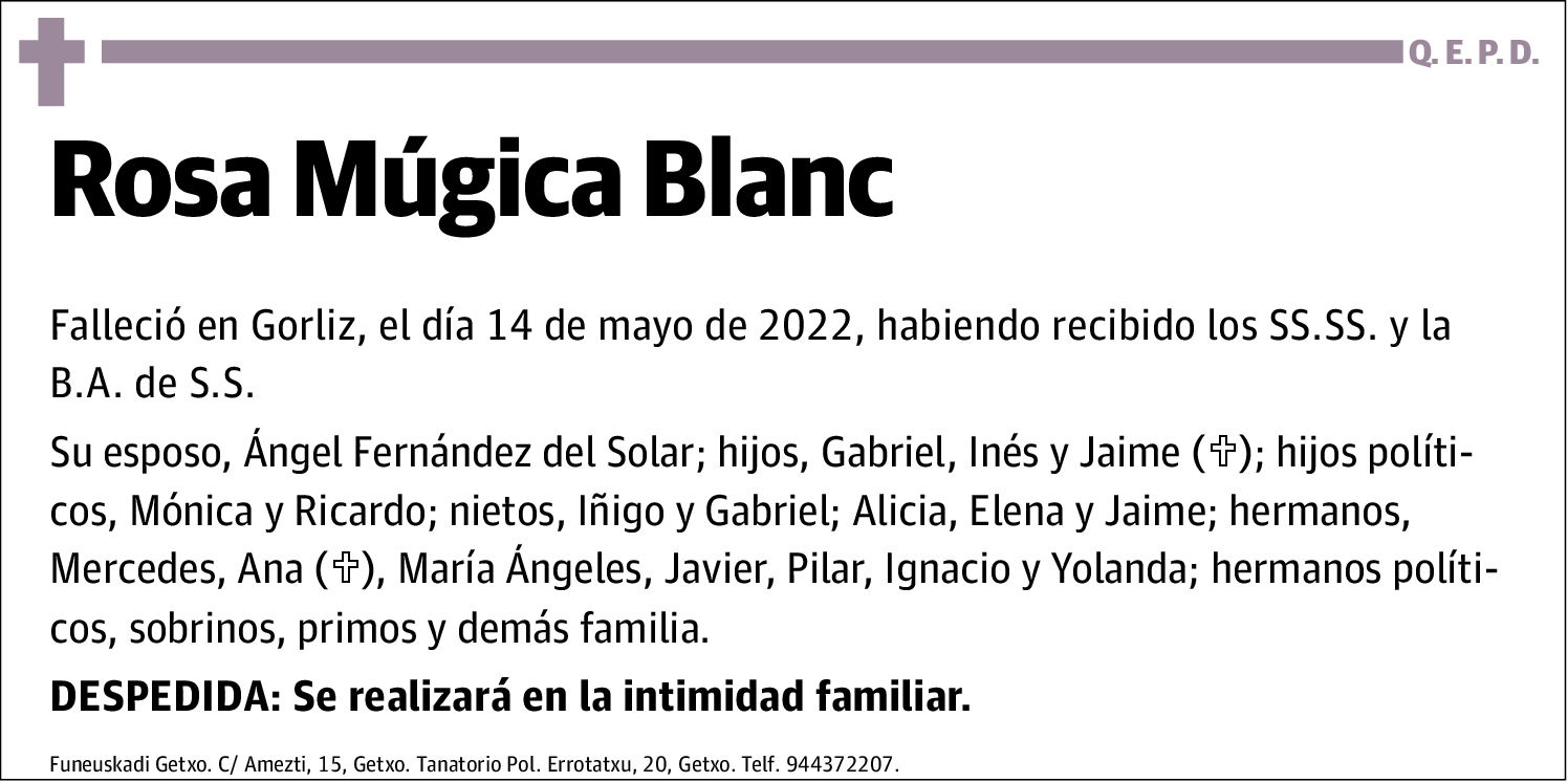 Rosa Múgica Blanc