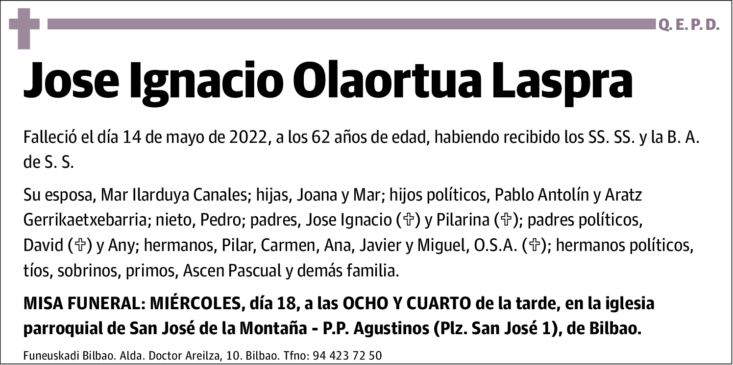 Jose Ignacio Olaortua Laspra