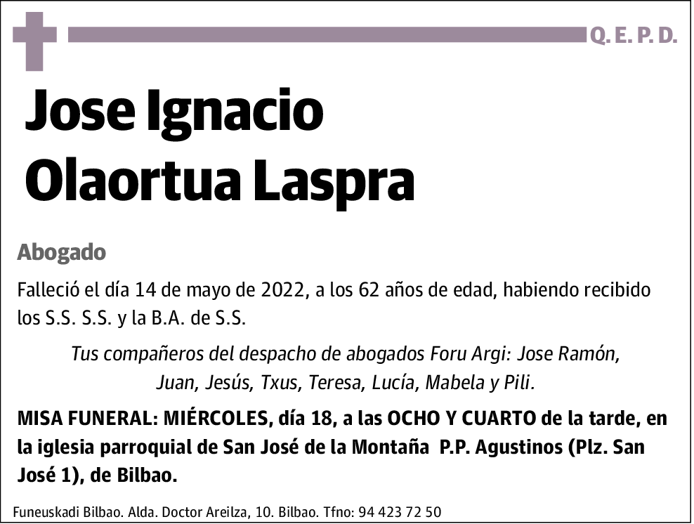 Jose Ignacio Olaortua Laspra