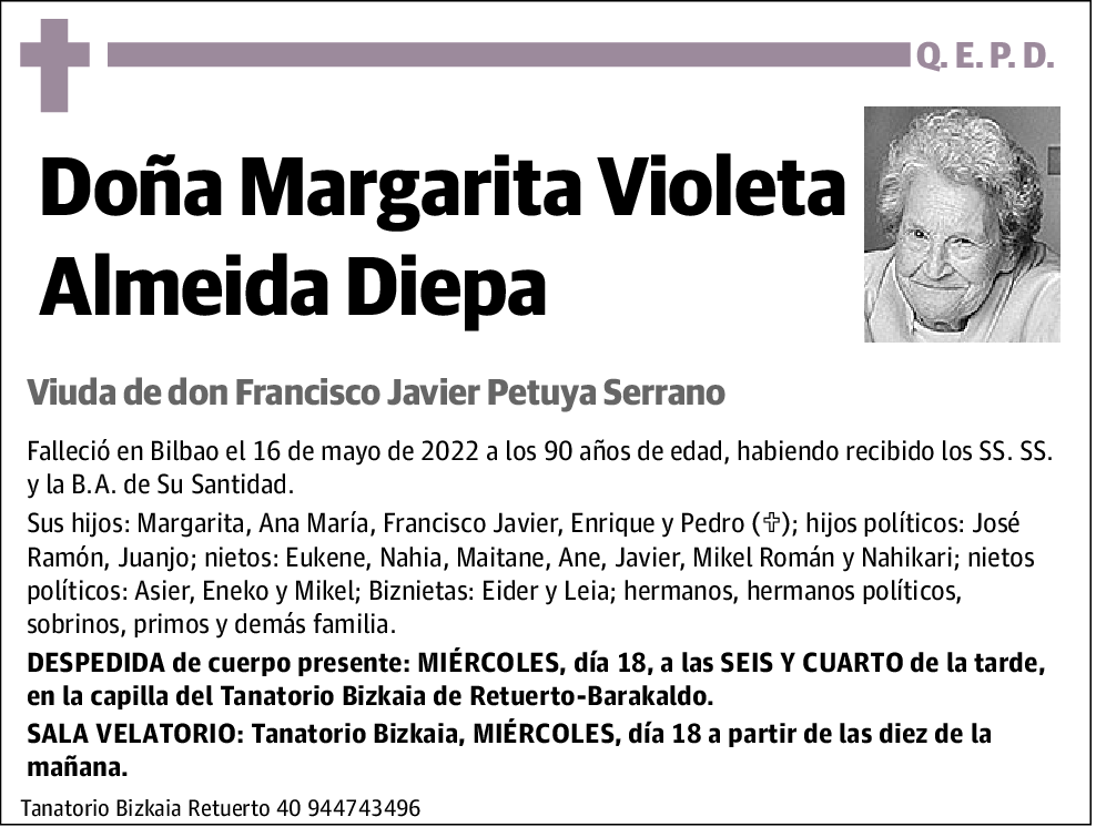 Margarita Violeta Almeida Diepa