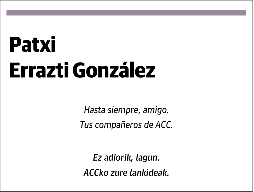 Patxi Errazti González