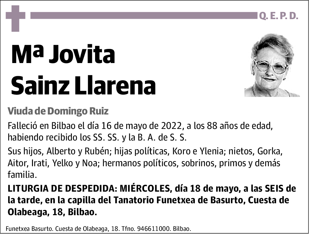 María Jovita Sainz Llarena