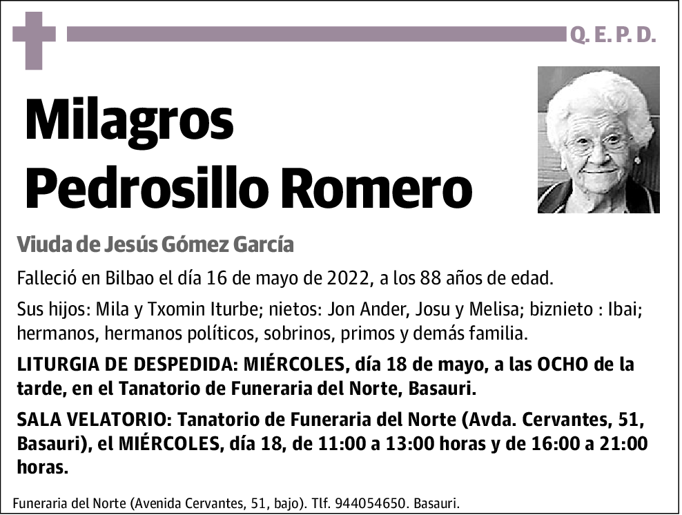 Milagros Pedrosillo Romero