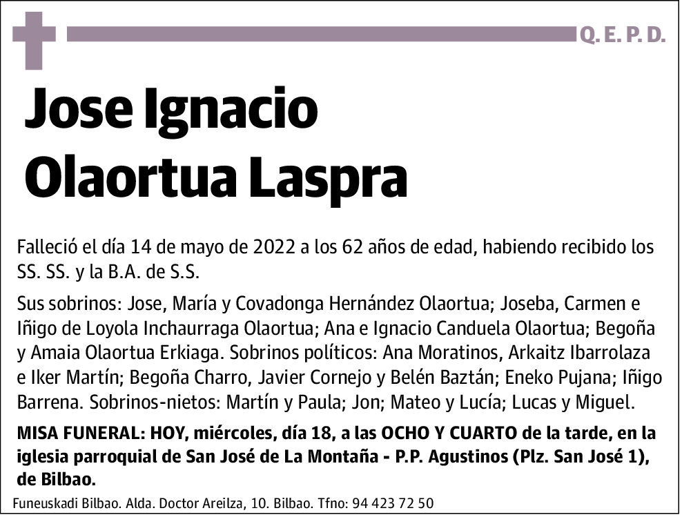 Jose Ignacio Olaortua Laspra