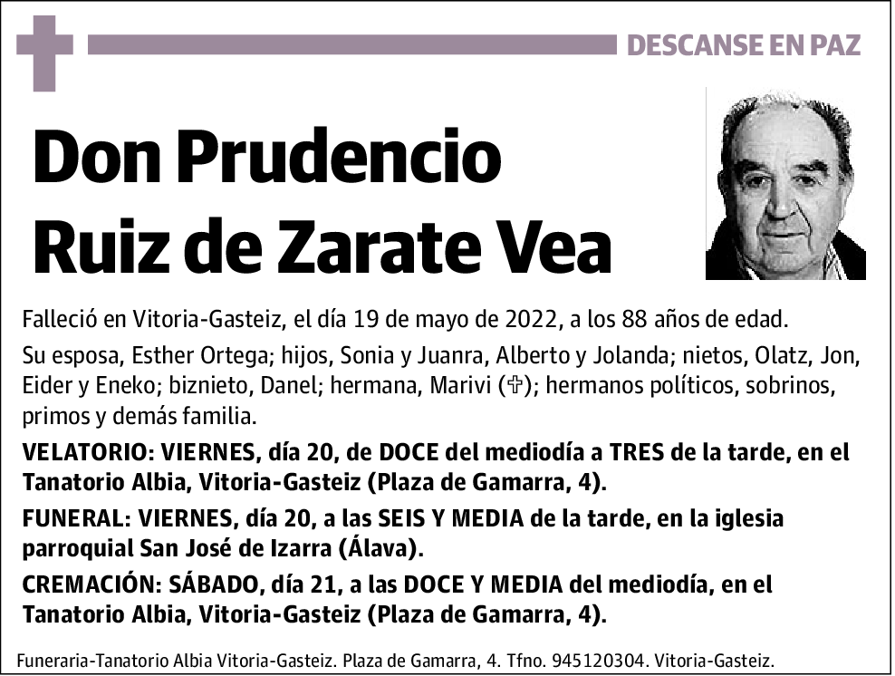 Prudencio Ruiz de Zarate Vea