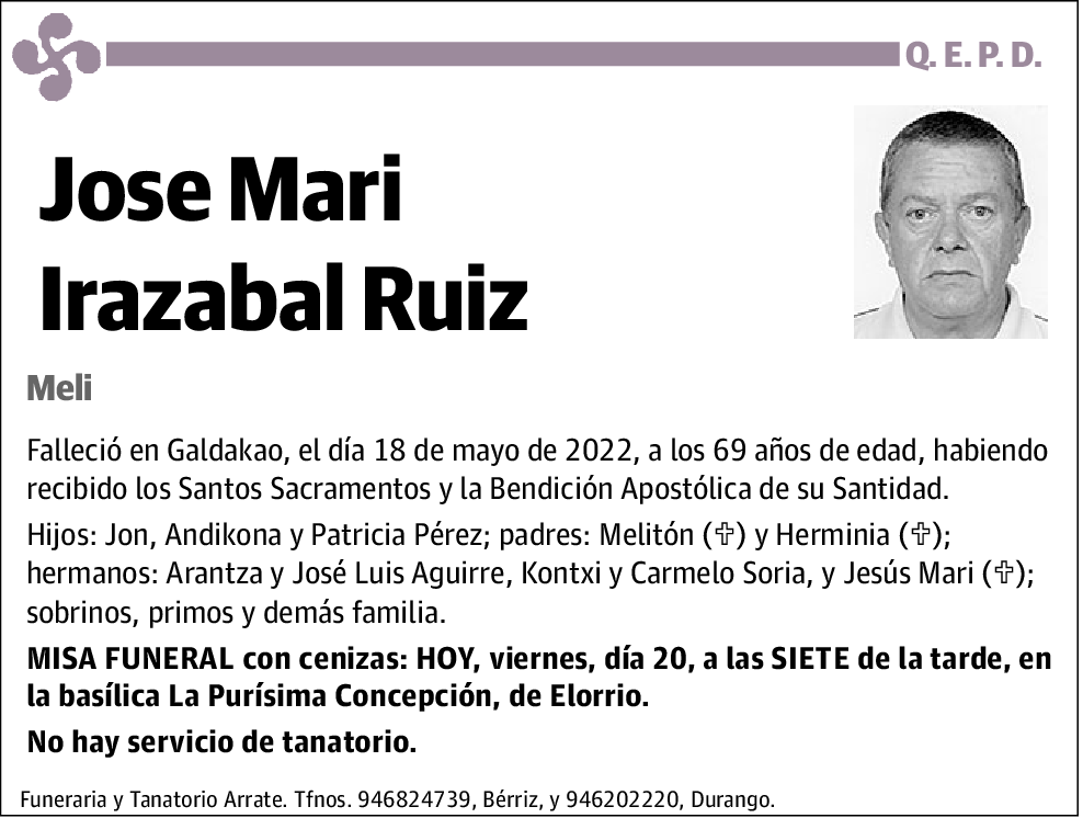 Jose Mari Irazabal Ruiz