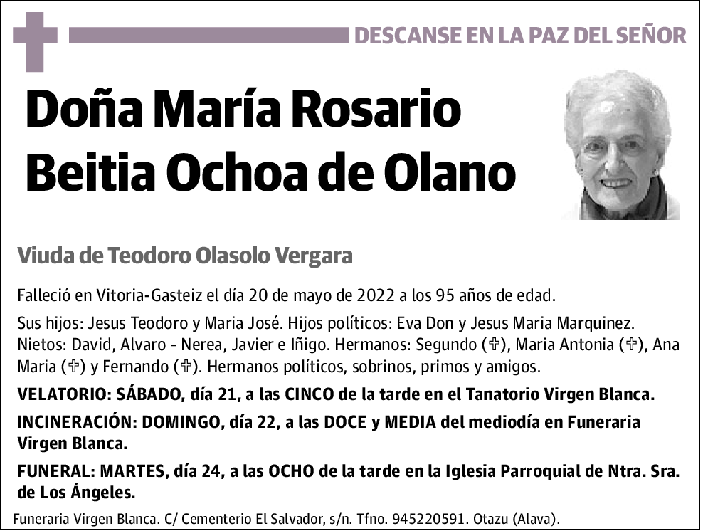 María Rosario Beitia Ochoa de Olano