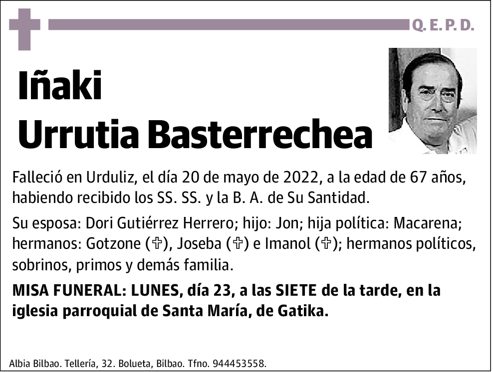 Iñaki Urrutia Basterrechea