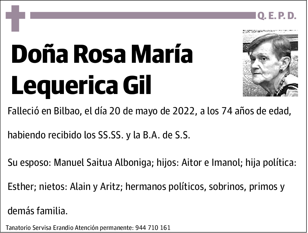 Rosa María Lequerica Gil