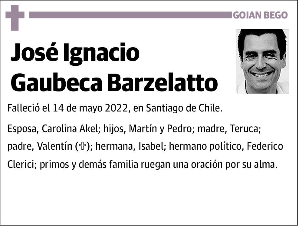 José Ignacio Gaubeca Barzelatto