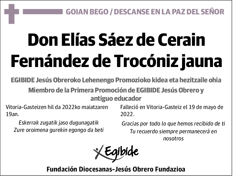 Elías Sáez de Cerain Fernández de Trocóniz