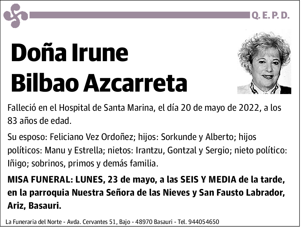 Irune Bilbao Azcarreta