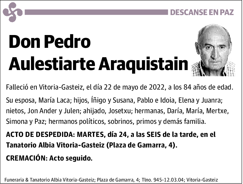 Pedro Aulestiarte Araquistain