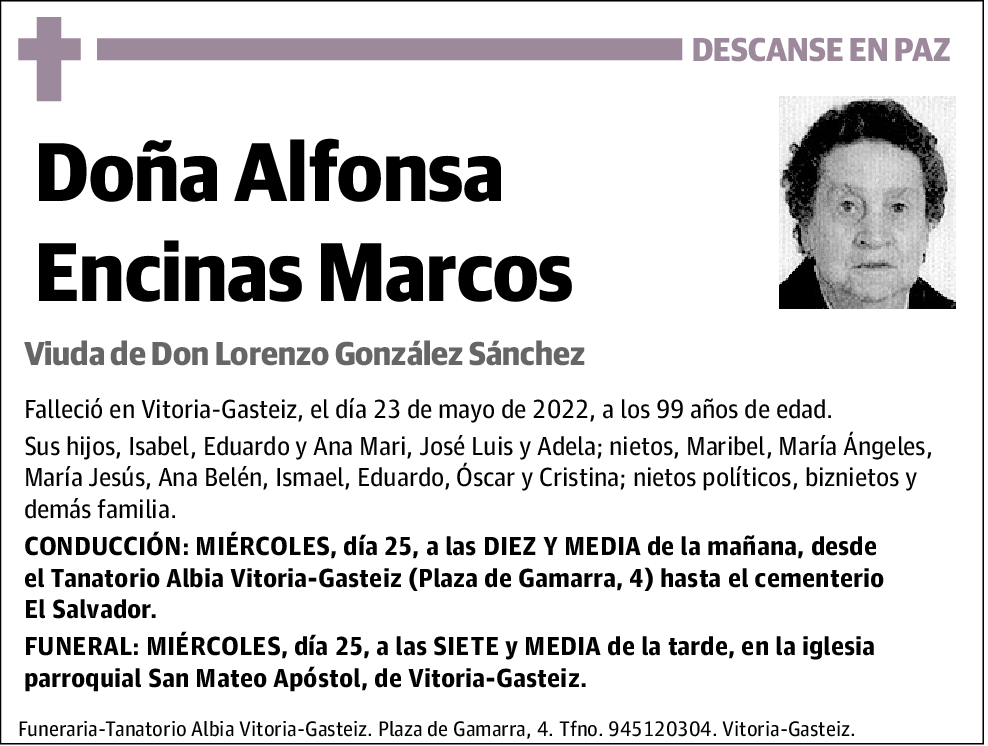 Alfonsa Encinas Marcos