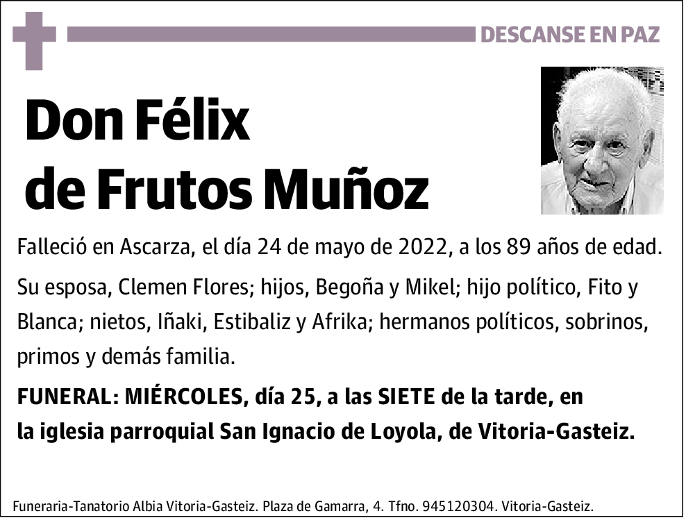 Félix de Frutos Muñoz