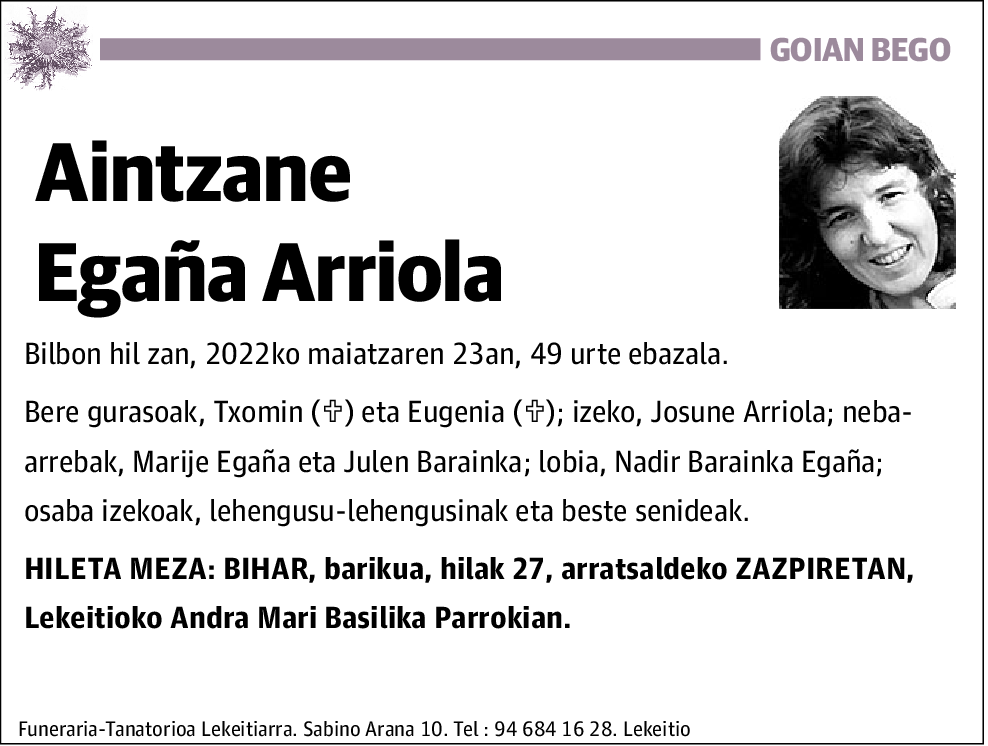 Aintzane Egaña Arriola