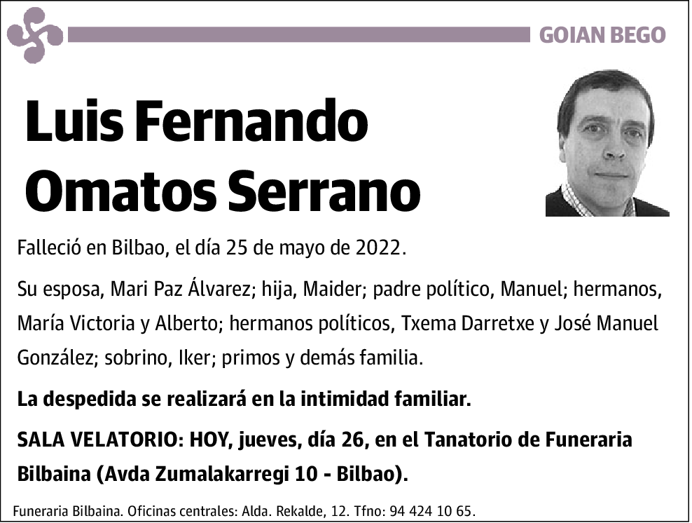 Luis Fernando Omatos Serrano