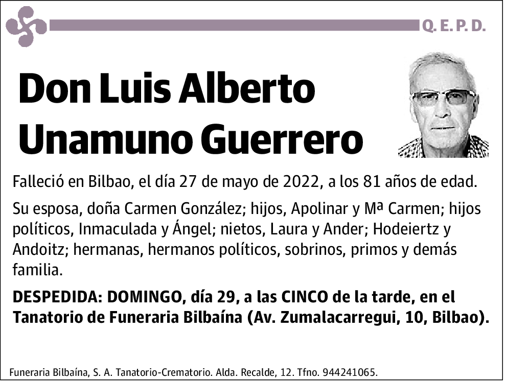 Luis Alberto Unamuno Guerrero