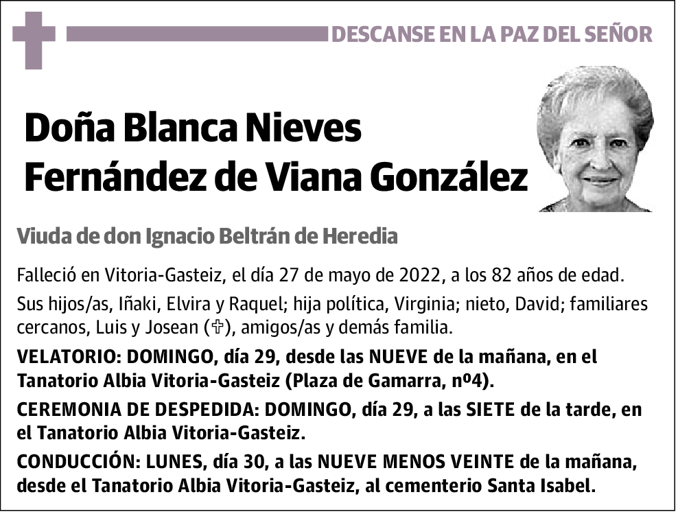 Blanca Nieves Fernández de Viana González