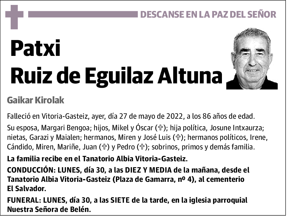 Patxi Ruiz de Eguilaz Altuna