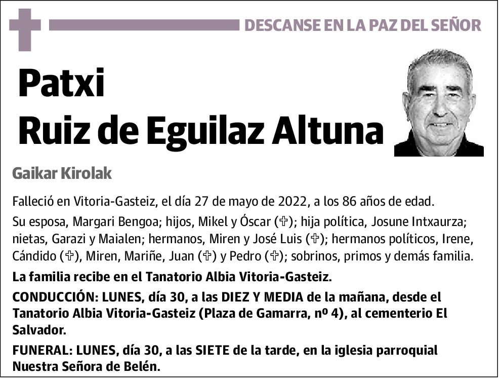 Patxi Ruiz De Eguilaz Altuna