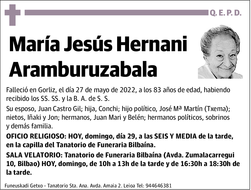 María Jesús Hernani Aramburuzabala