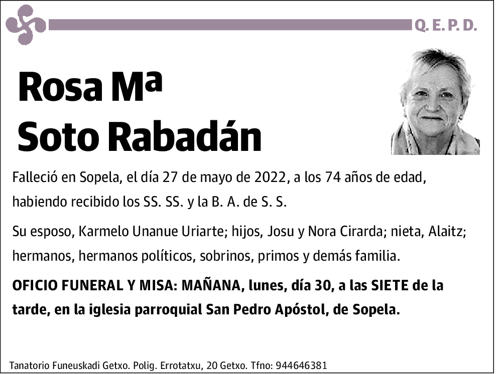 Rosa Mª Soto Rabadán