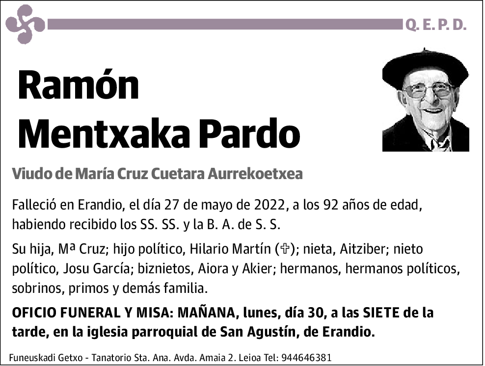 Ramón Mentxaka Pardo