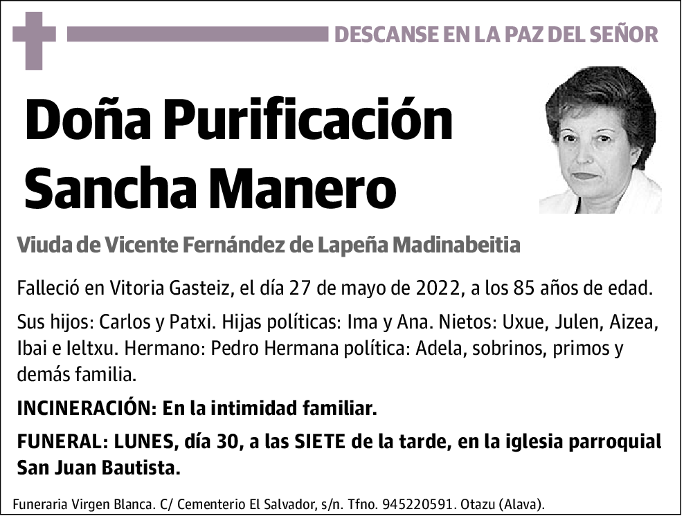 Purificación Sancha Manero